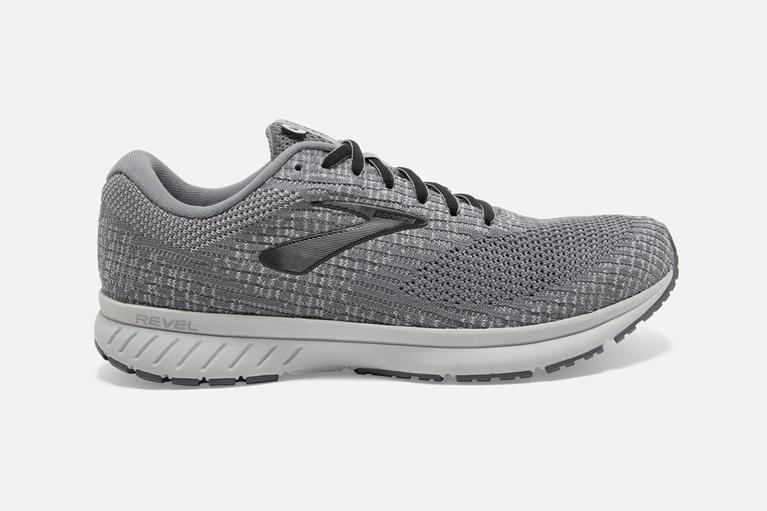 Brooks Men's Revel 3 Road Running Shoes - Grey (RCTS64753)